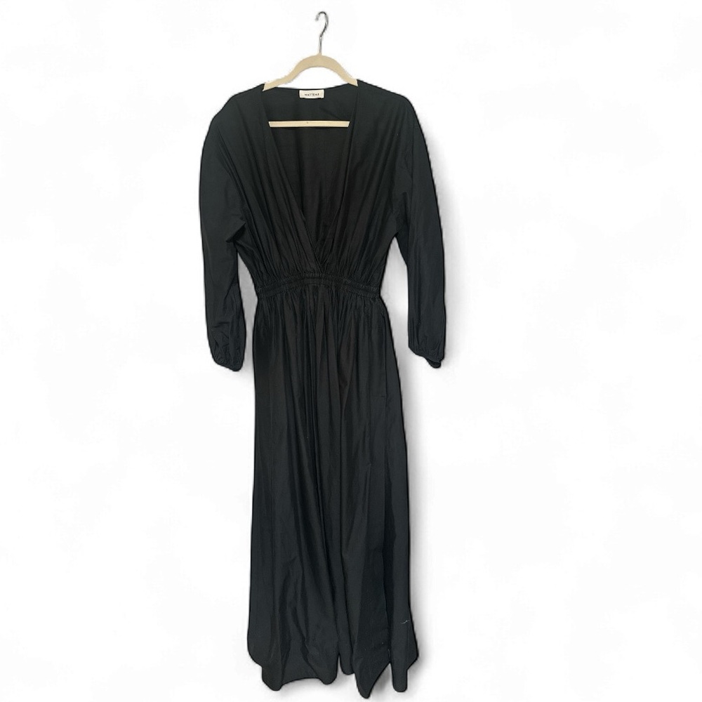 MATTEAU Dark Blue Maxi Dress